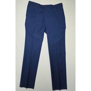 Kenneth Cole Reaction Dress Pants Mens 37W Blue Business Casual Polished NWT